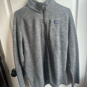 Patagonia Men's Zip-Up Gray Sweater